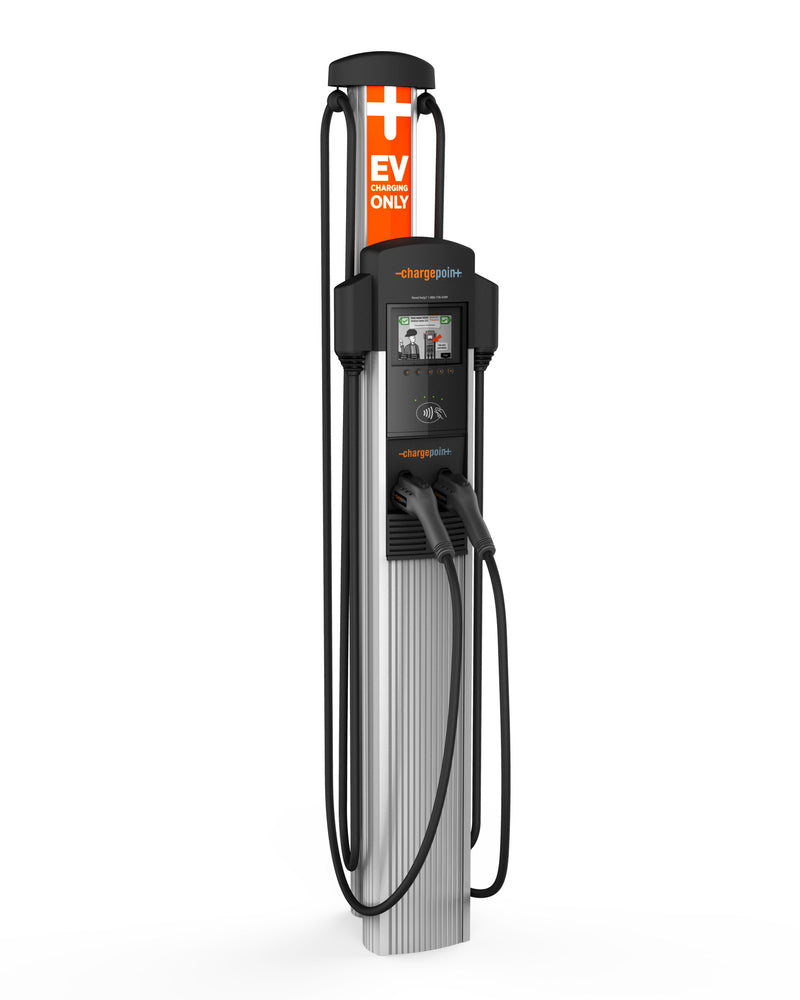 ChargePoint CT4021 Level 2 EV Charger - Dual Output, Bollard Mount